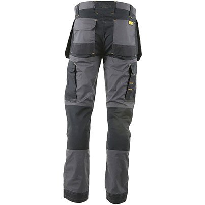 Men’s Grey/Black Pro-Stretch Work Trousers