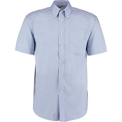 Men’s Light Blue Short-Sleeve Oxford Shirt