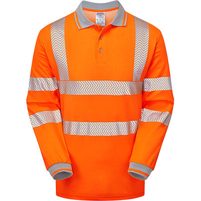 LIFE Men's Long-Sleeve Hi-Vis Polo Shirt