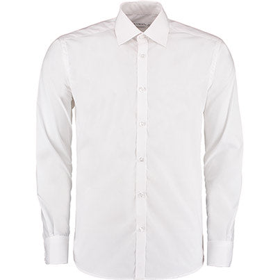 Men’s White Slim-Fit Business Shirt