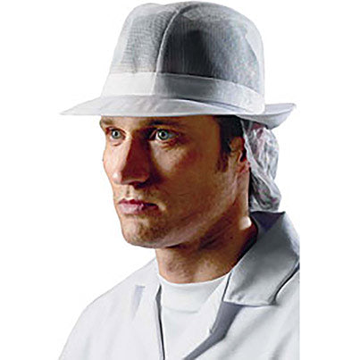Mesh Trilby Hat with Snood