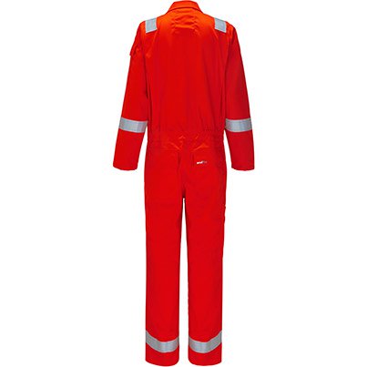 Nordic Orange Flame-Retardant Overalls with Kneepad Pockets