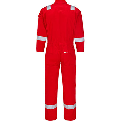 Nordic Orange Flame-Retardant Overalls with Kneepad Pockets