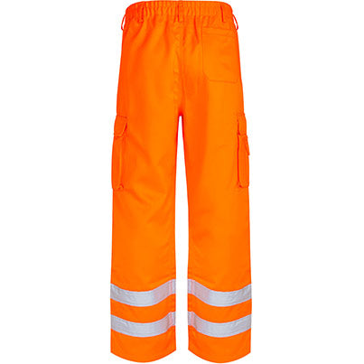 Hi-Vis Cargo Trousers with Kneepad Pockets