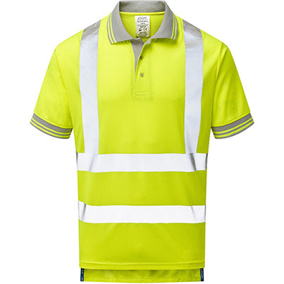 P175 Men’s Yellow Hi-Vis Polo Shirt