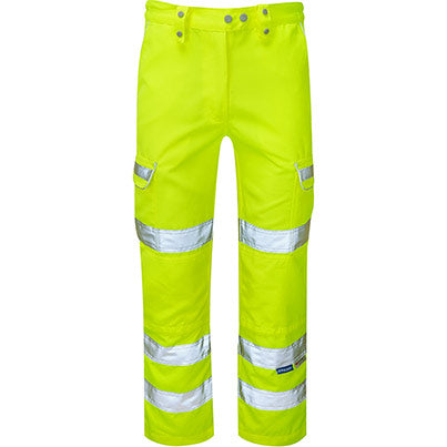 P346LDS Women’s Hi-Vis Cargo Trousers with Kneepad Pockets