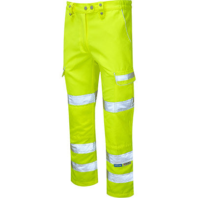 P346LDS Women’s Hi-Vis Cargo Trousers with Kneepad Pockets