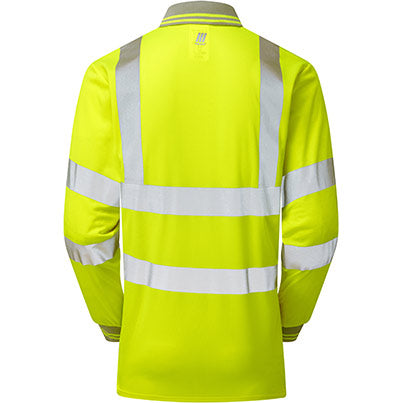 P458 Men’s Long-Sleeve Hi-Vis Polo Shirt