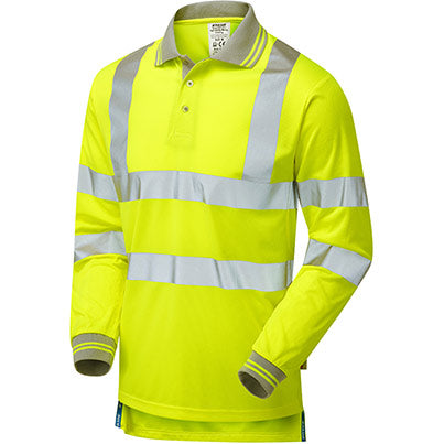 P458 Men’s Long-Sleeve Hi-Vis Polo Shirt