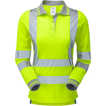 P702 Women’s Long-Sleeve Hi-Vis Polo Shirt