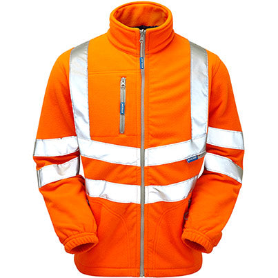 PR508 Orange Interactive Hi-Vis Fleece Jacket