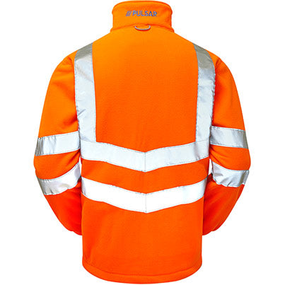 PR508 Orange Interactive Hi-Vis Fleece Jacket