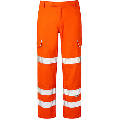 PRARC07 Men’s Orange Hi-Vis Arc-Flash Cargo Trousers