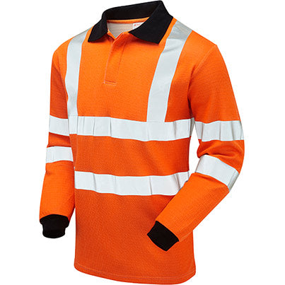 PRARC21 Men’s Long-Sleeve Hi-Vis Arc-Flash Polo Shirt
