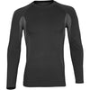 Parada Black Long-Sleeve Wicking Base-Layer Vest