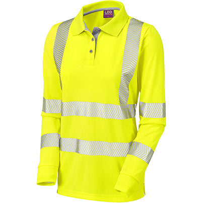 Pollyfield Women’s Long-Sleeve Hi-Vis Polo Shirt