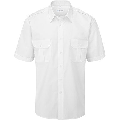 Premium Pilot Men’s White Short-Sleeve Shirt