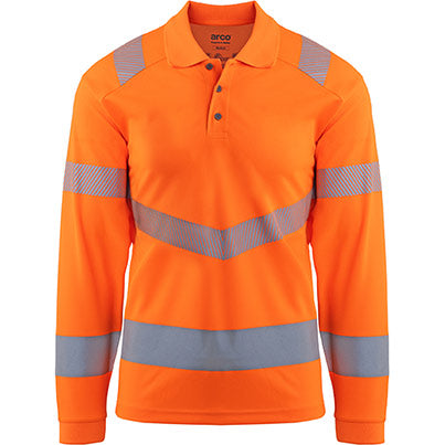 Responsible Long-Sleeve Hi-Vis Polo Shirt