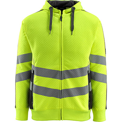 SAFE SUPREME Corby Men’s Zip-Up Hi-Vis Hoodie