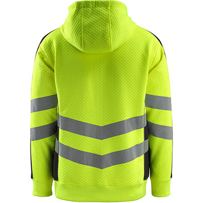 SAFE SUPREME Corby Men’s Zip-Up Hi-Vis Hoodie