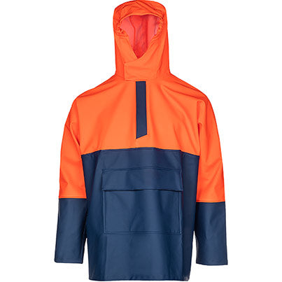 Staffin Orange Navy Waterproof Jacket
