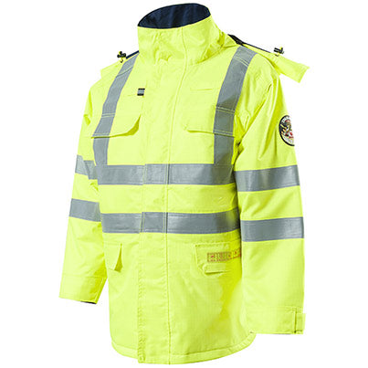 Stormbuster Contractor Waterproof Hi-Vis Flame-Retardant Parka