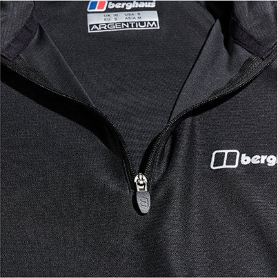 Tech Tee Women’s Black Half-Zip Long-Sleeve T-Shirt