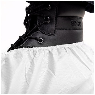 White Chemical Overshoes (Pack of 25 Pairs)