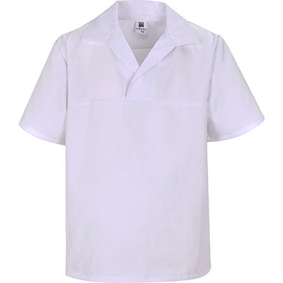 White Short-Sleeve Baker’s Shirt