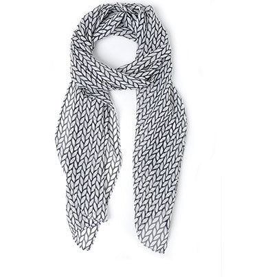 Women’s Patterned Chiffon Scarf