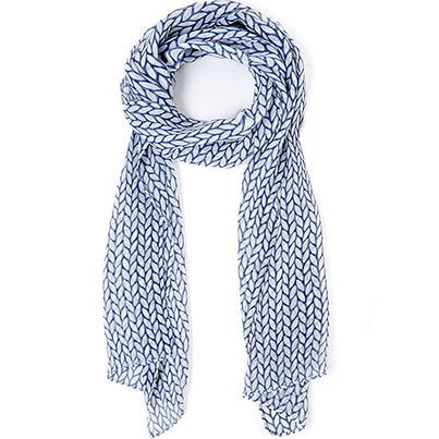 Women’s Patterned Chiffon Scarf