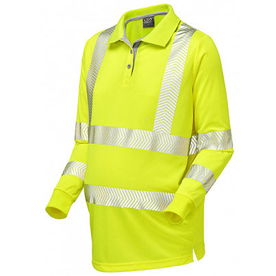 Yarnacott Long-Sleeve Hi-Vis Maternity Polo Shirt