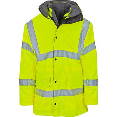 Yellow 4-in-1 Hi-Vis Coat