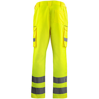 Hi-Vis Cargo Trousers with Kneepad Pockets